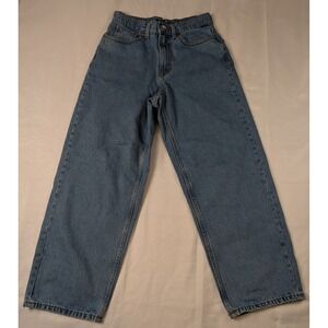 Vans Check-5 Womens‎ Wide Leg Jeans Size 28 High Rise Blue Denim Skate Pants